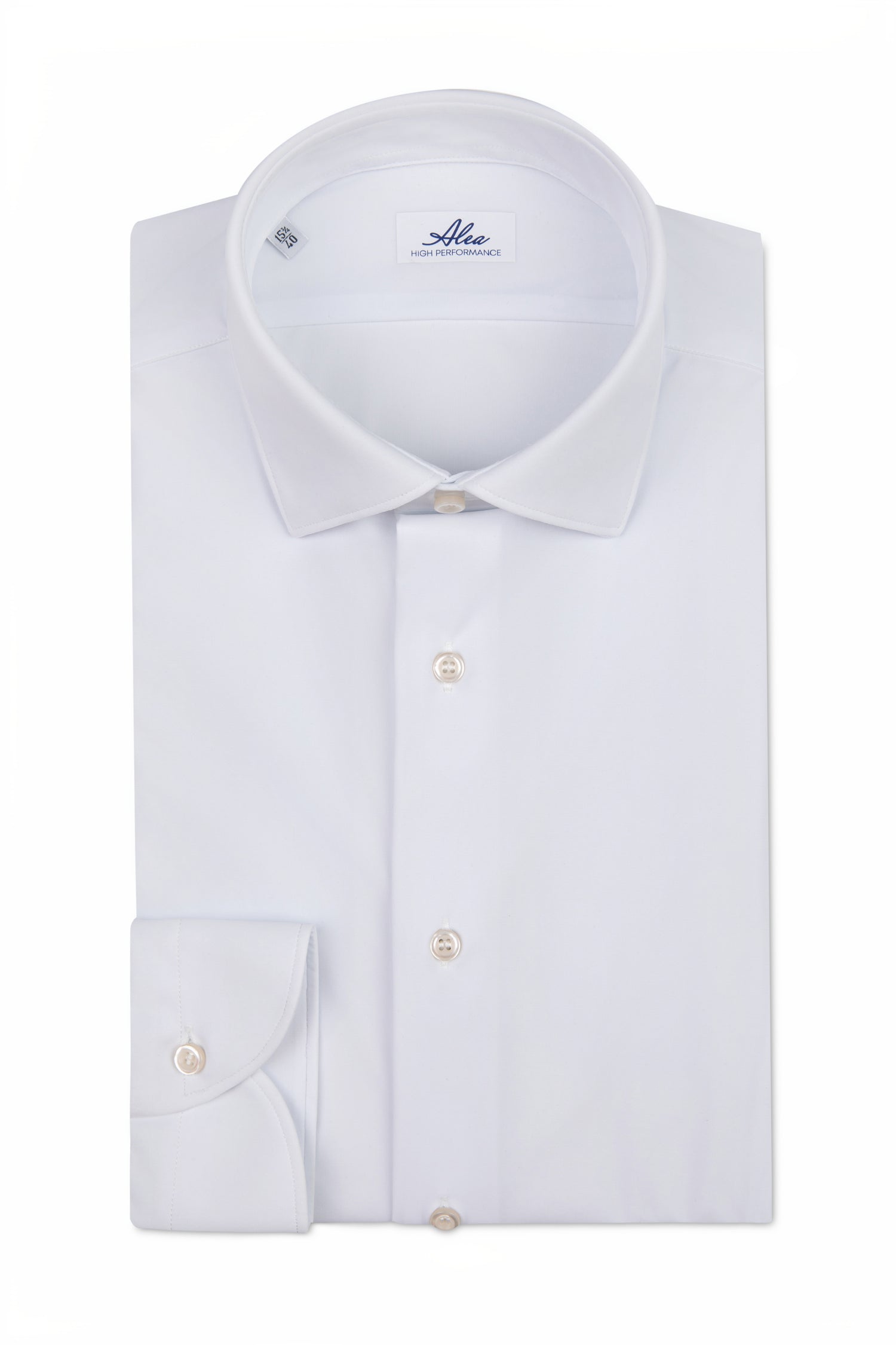 Camisa de tejido técnico no planchable blanca