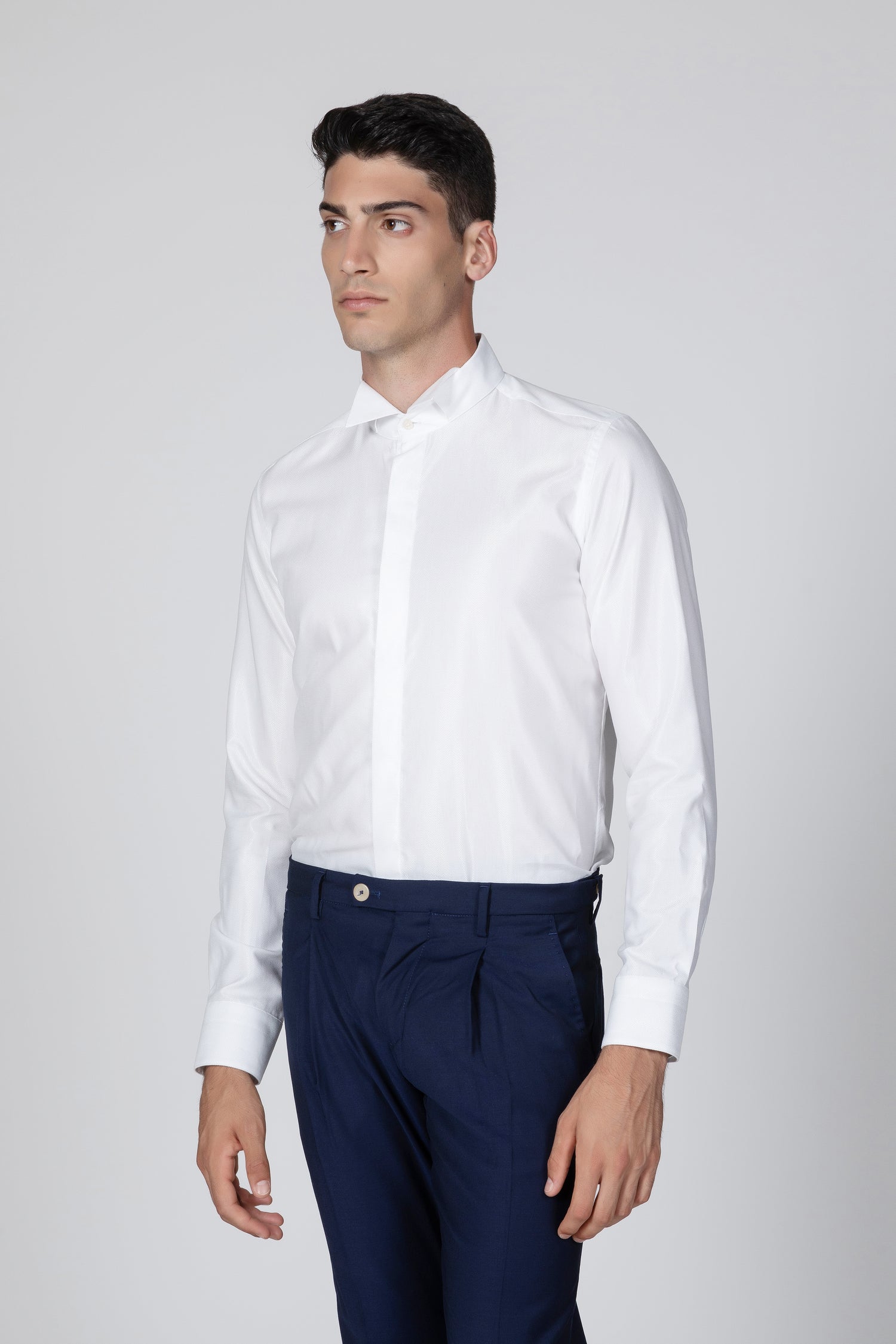 Camicia bianca cerimonia collo smoking