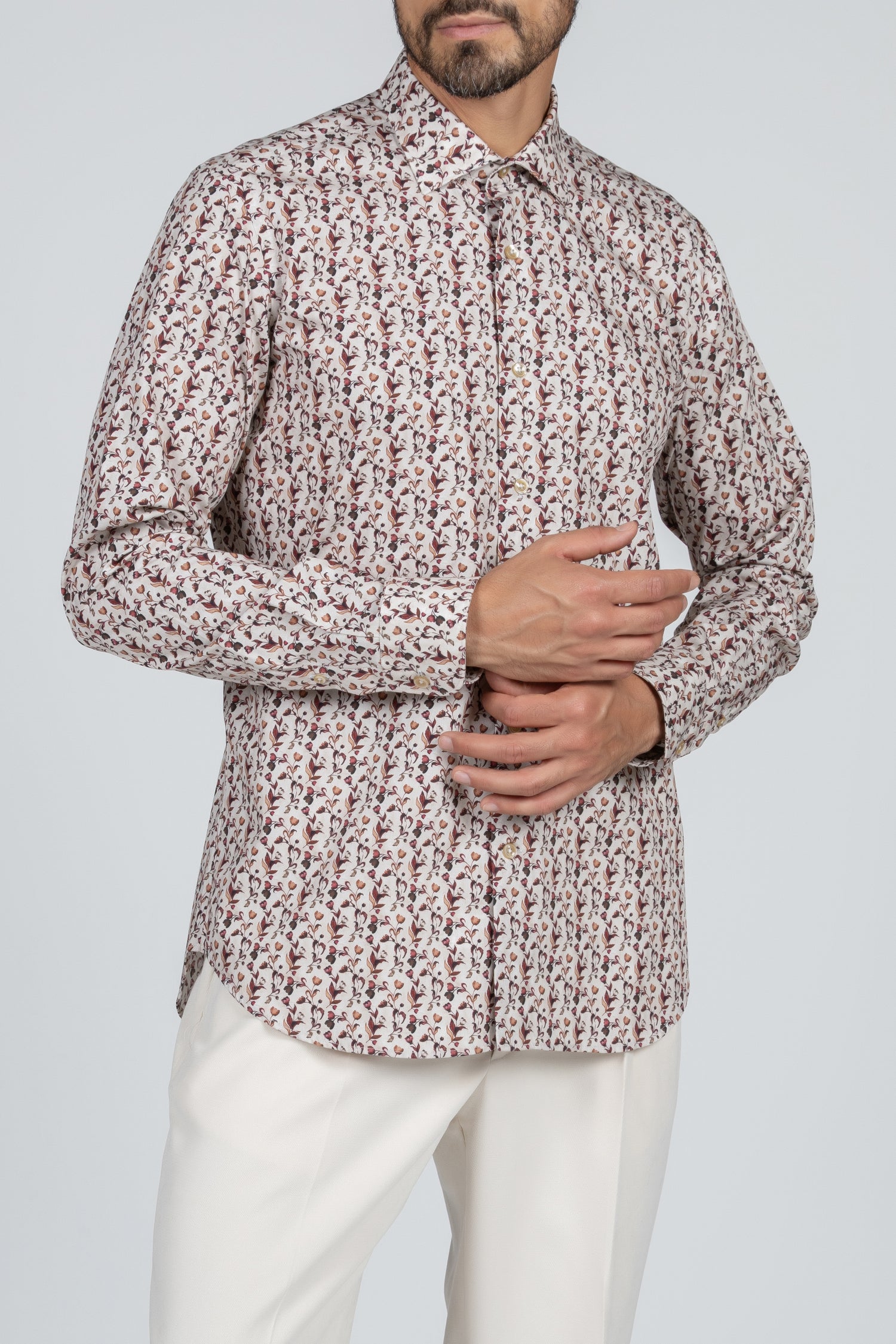 Camicia uomo tessuto stampato