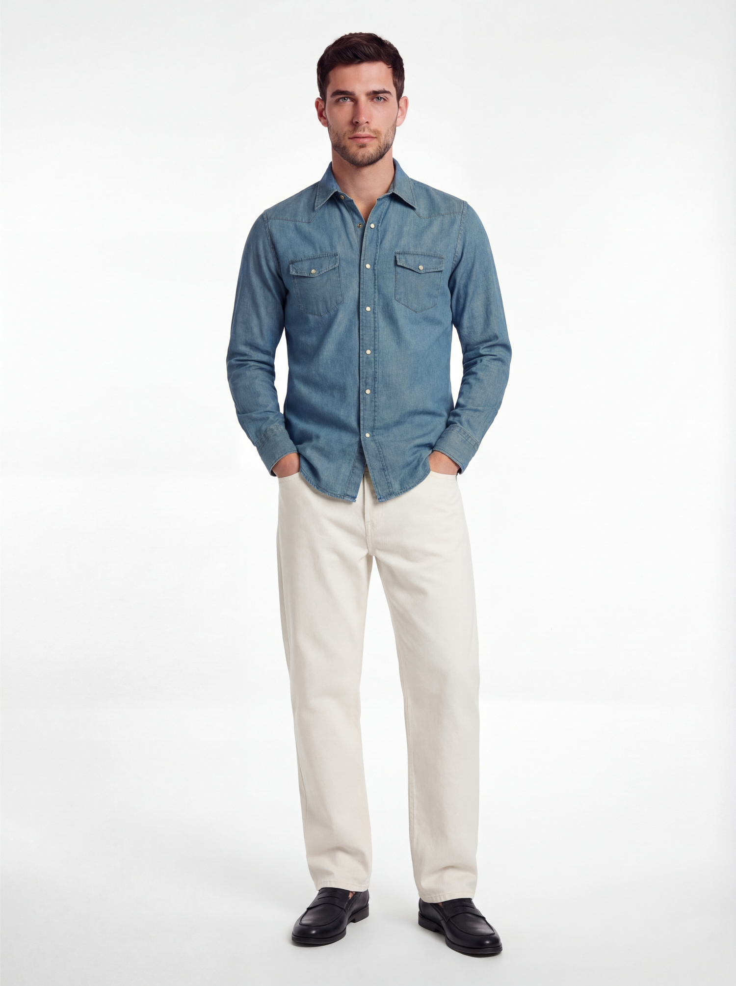 Camicia uomo Sport in denim