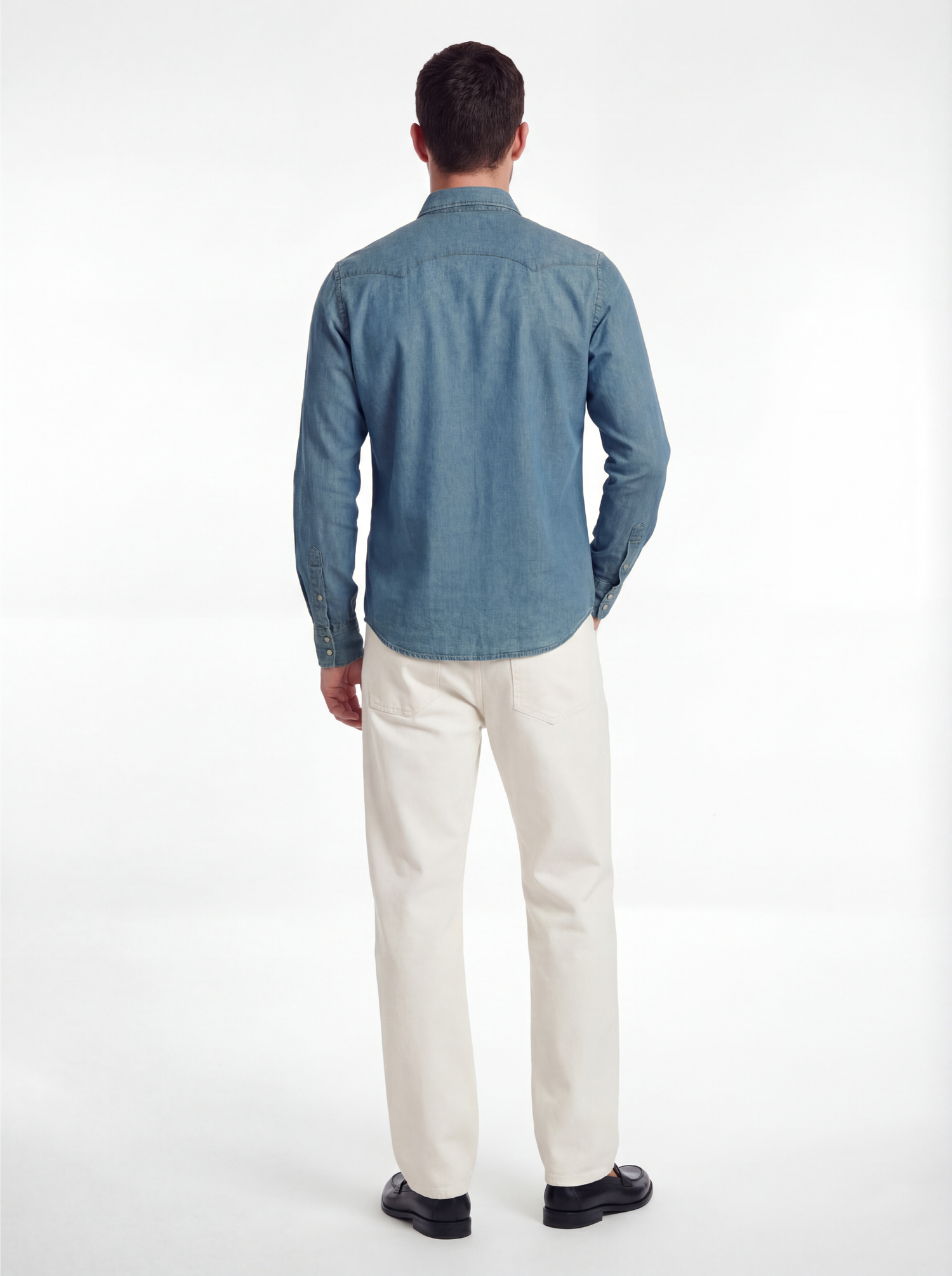 Camicia sportiva in denim