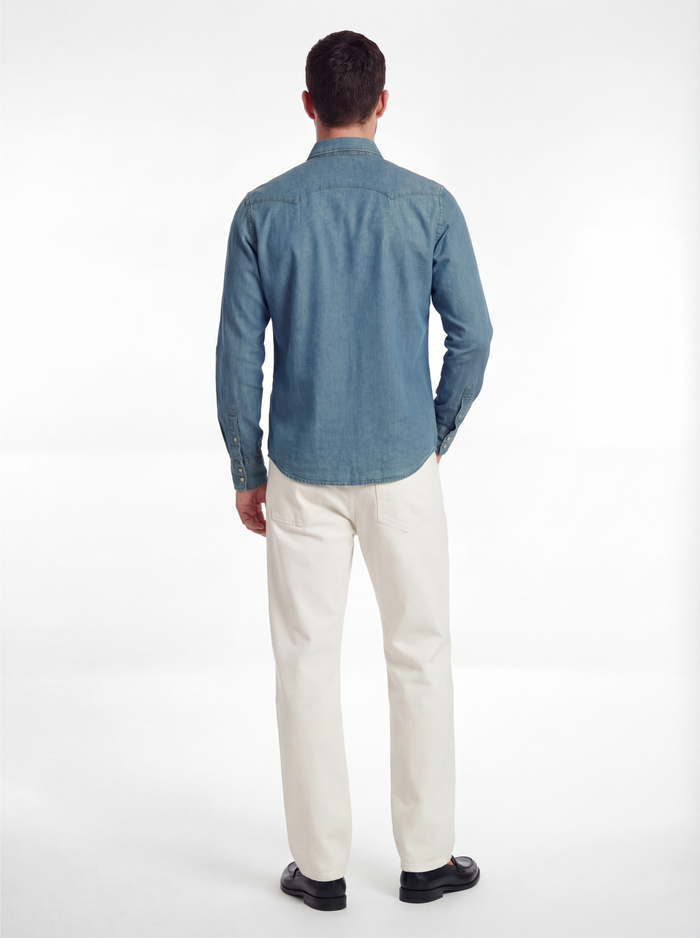 Camisa deportiva de mezclilla