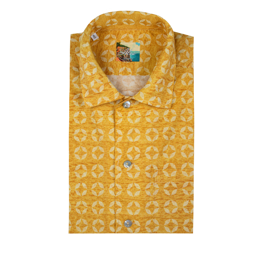 Patterned short-sleeve shirt