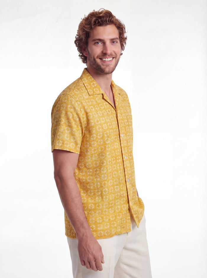 Camisa estampada de manga corta