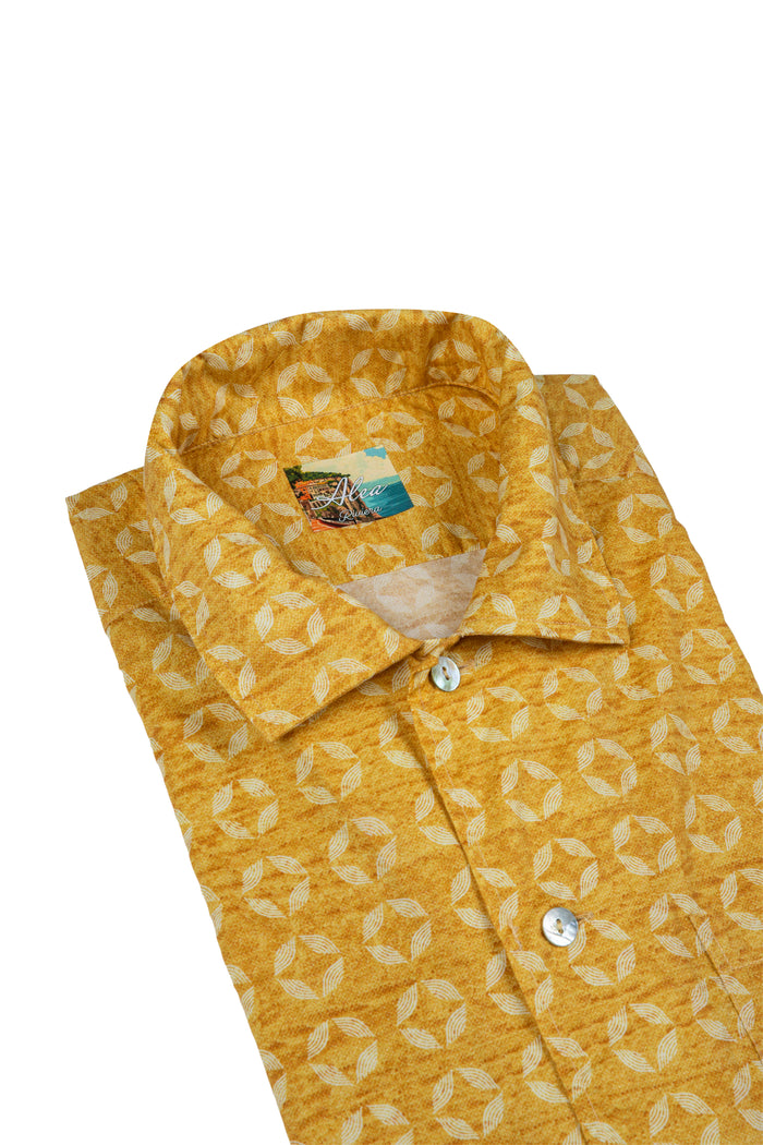 Camisa estampada de manga corta