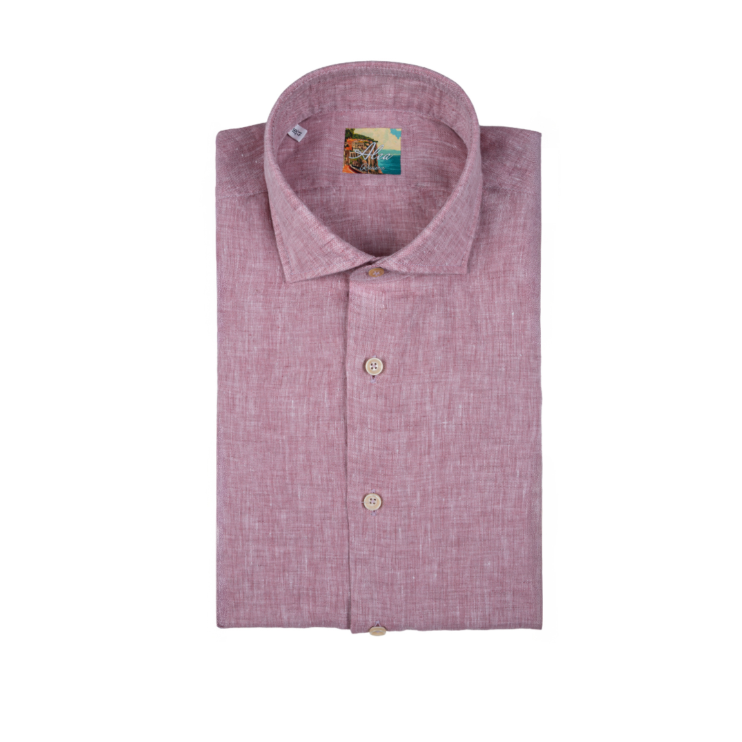 Camicia in lino tinta unita