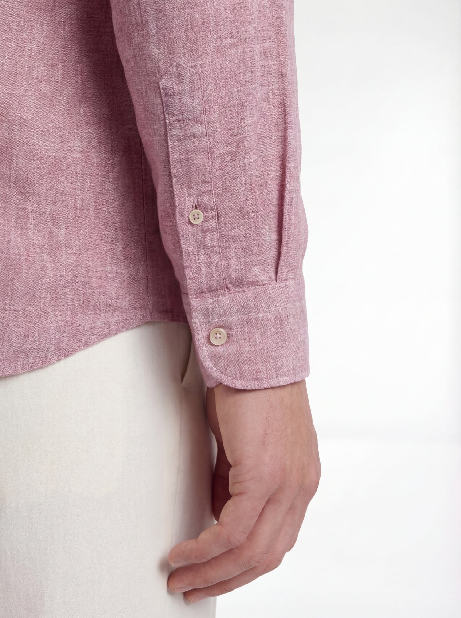 Camicia in lino tinta unita