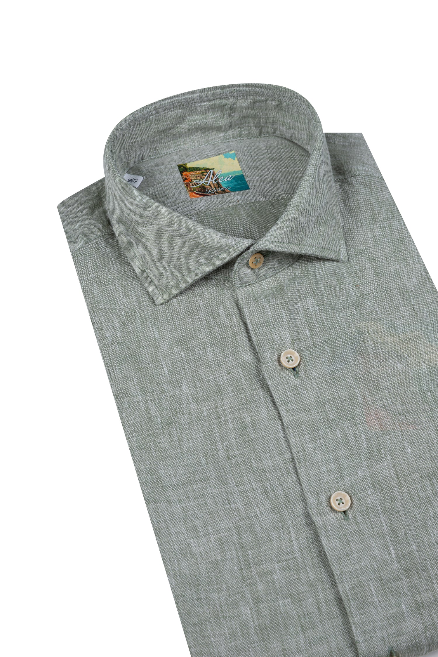 Camicia in lino tinta unita