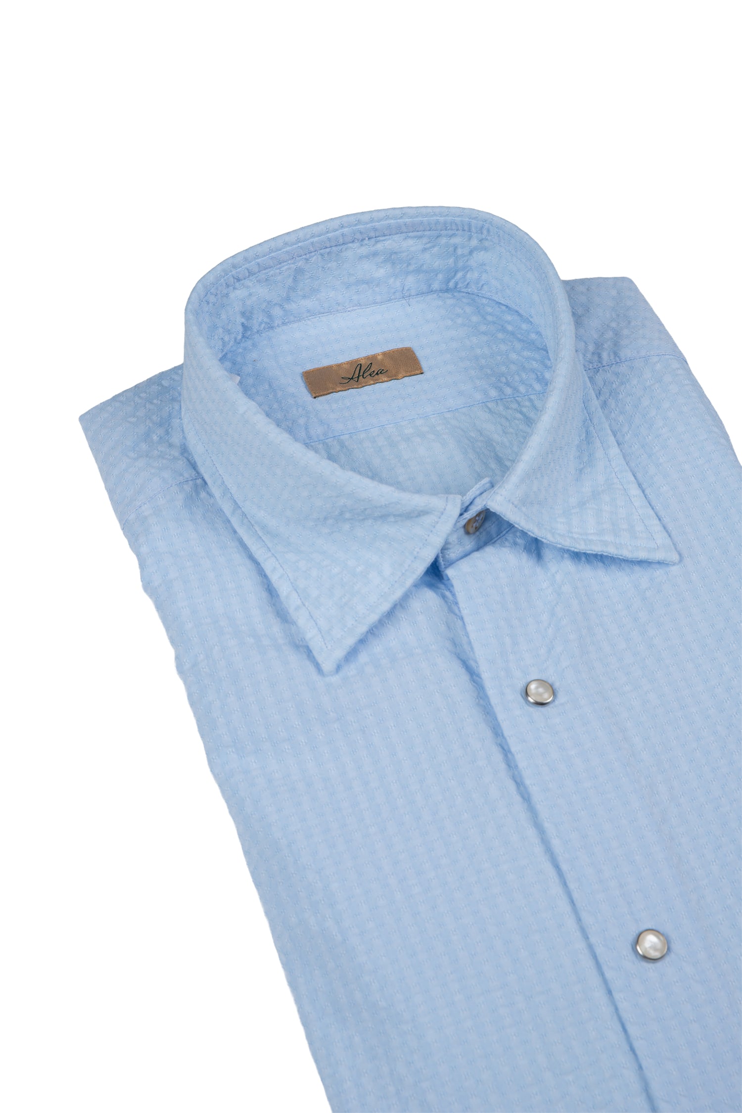 Camicia sportiva tessuto seersucker