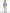 Camicia di lino celeste washed