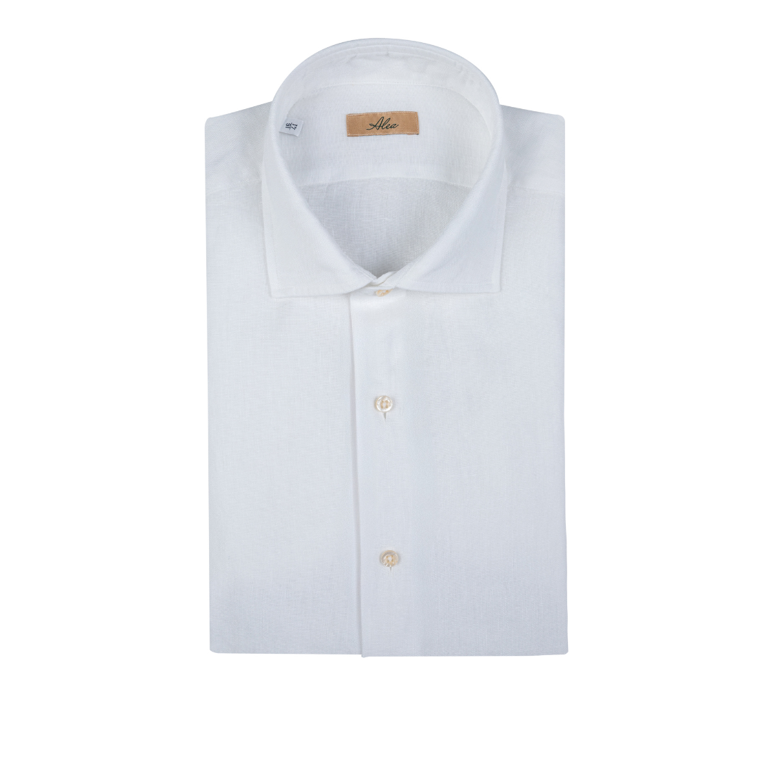 Camicia lino bianco washed