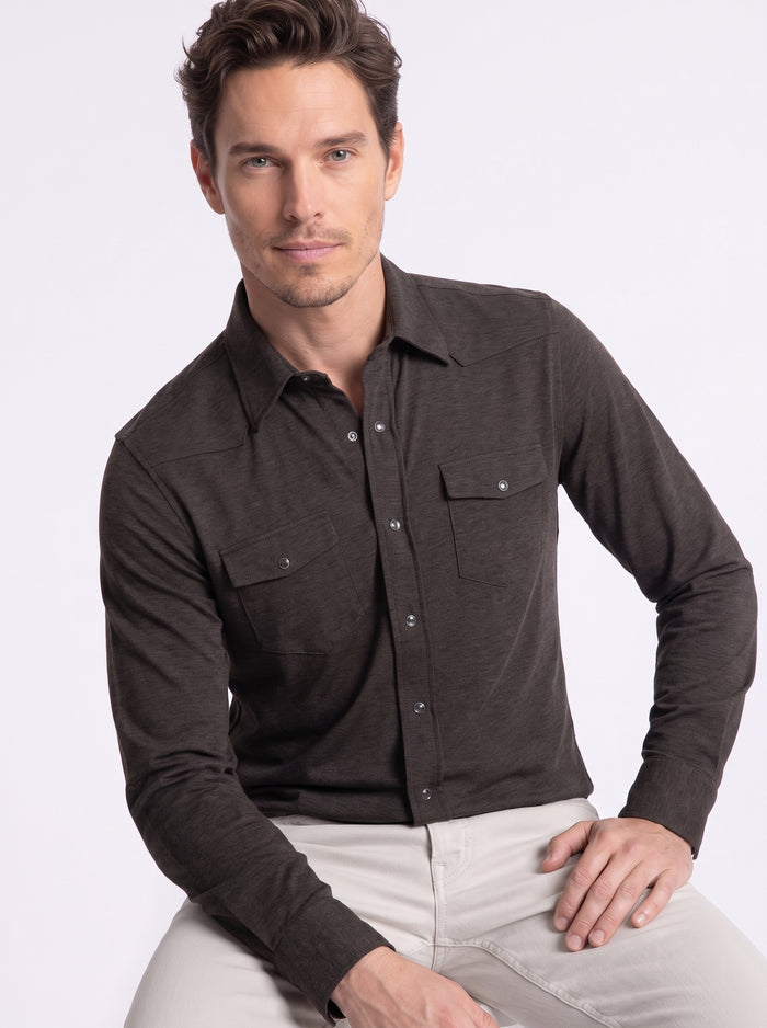 camicia marrone