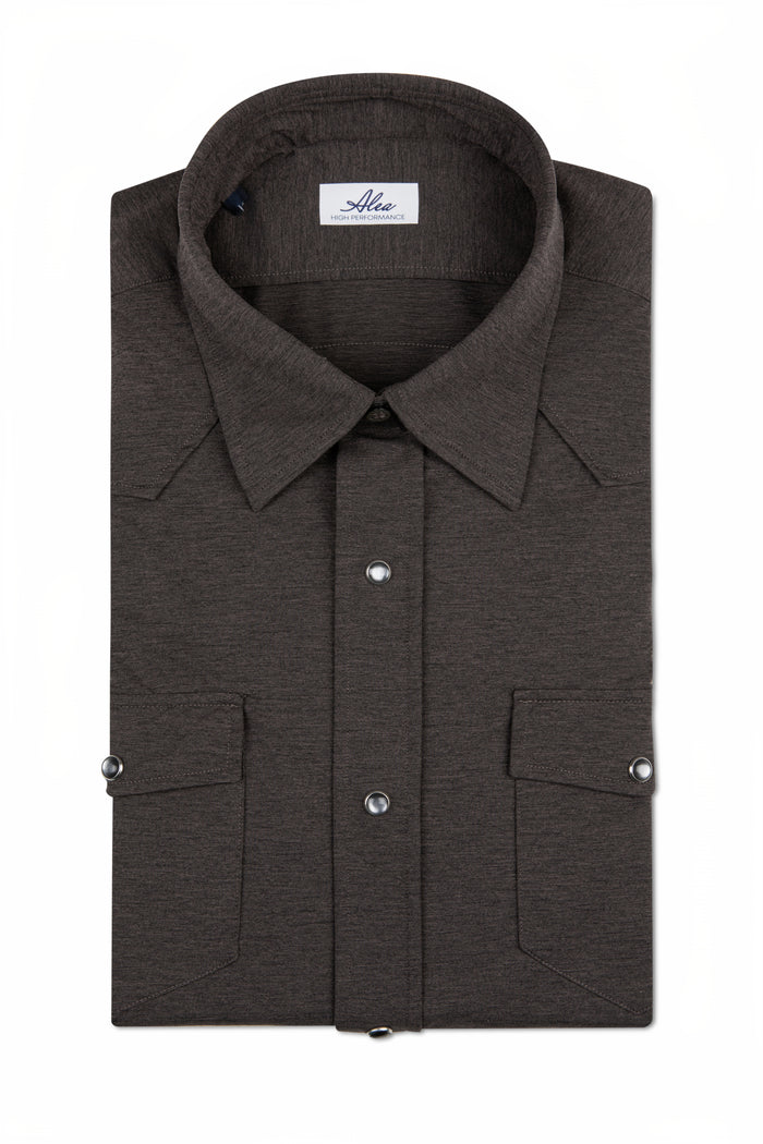 camicia marrone