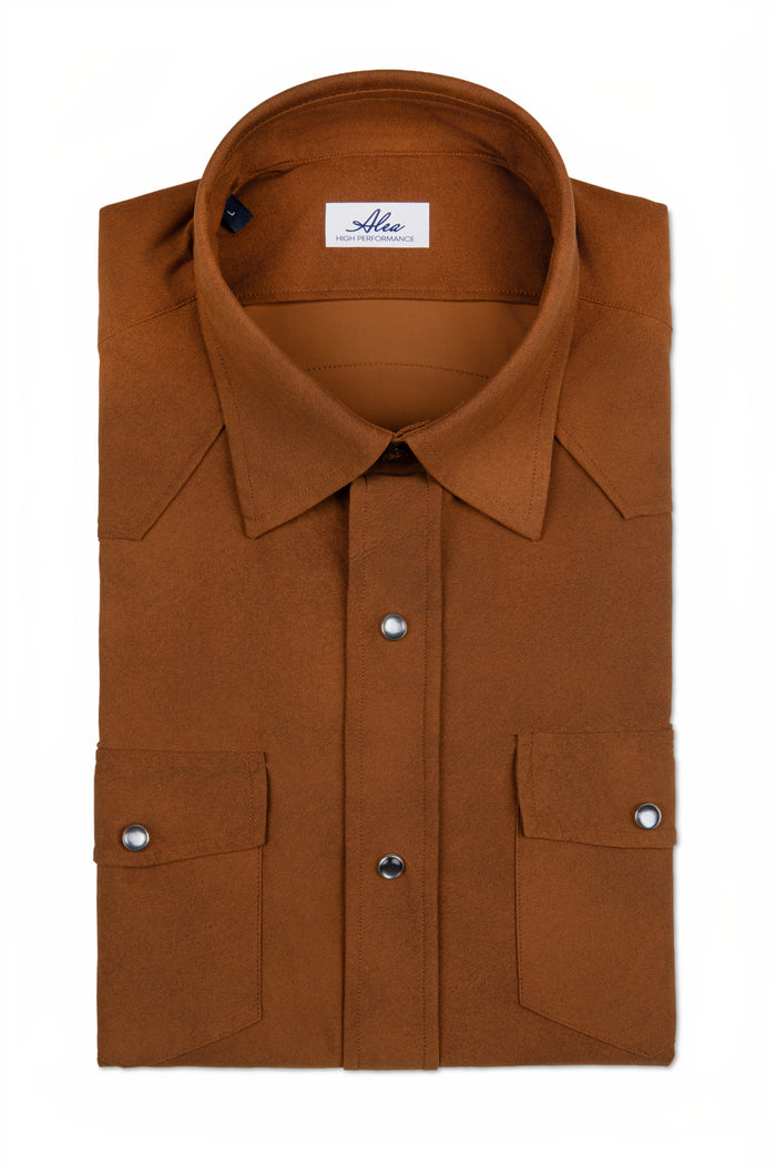 camicia marrone uomo