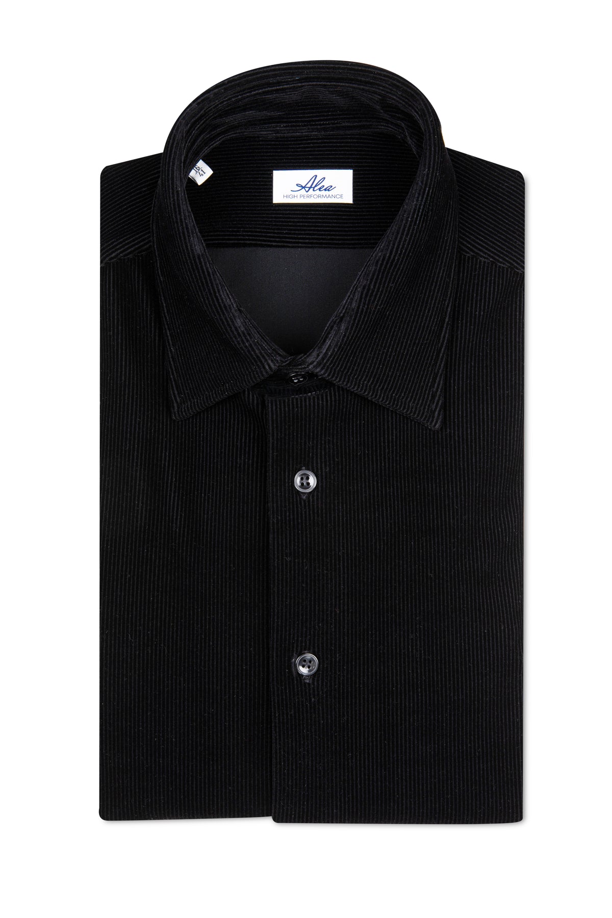 Camicia Active effetto velluto nero no stiro