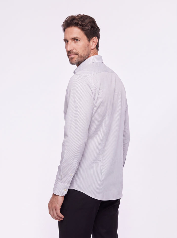 camicia uomo righe bianche e nere