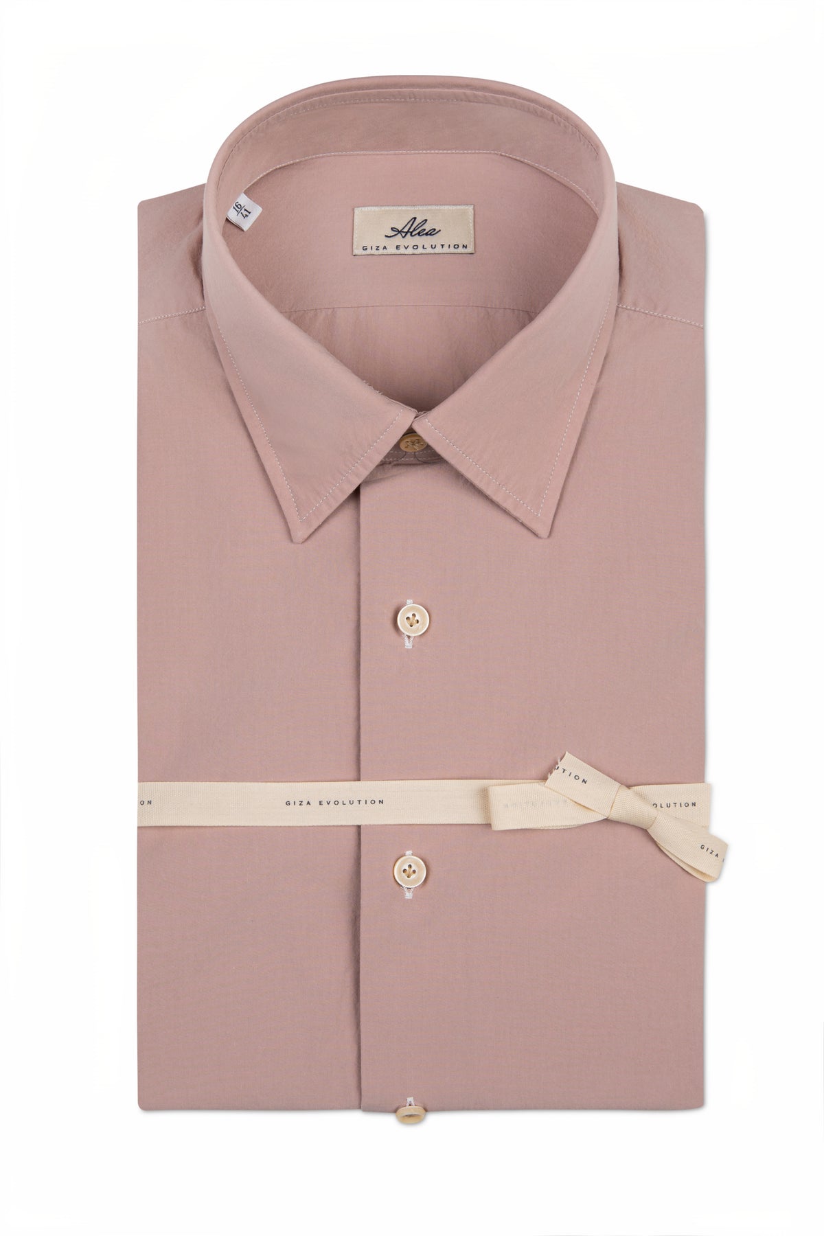Camicia in cotone rosa cipria