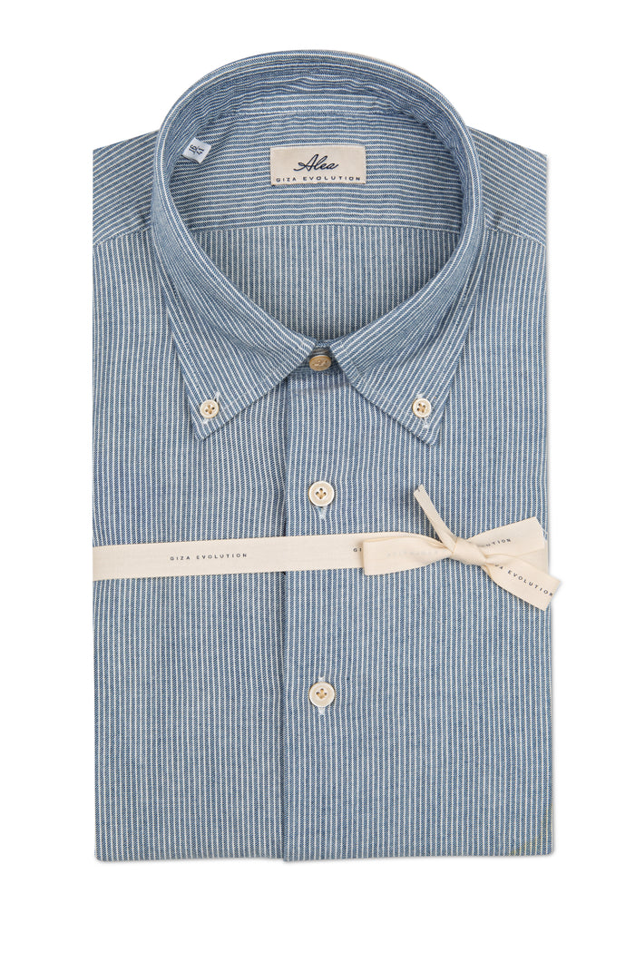 camicia flanella blu