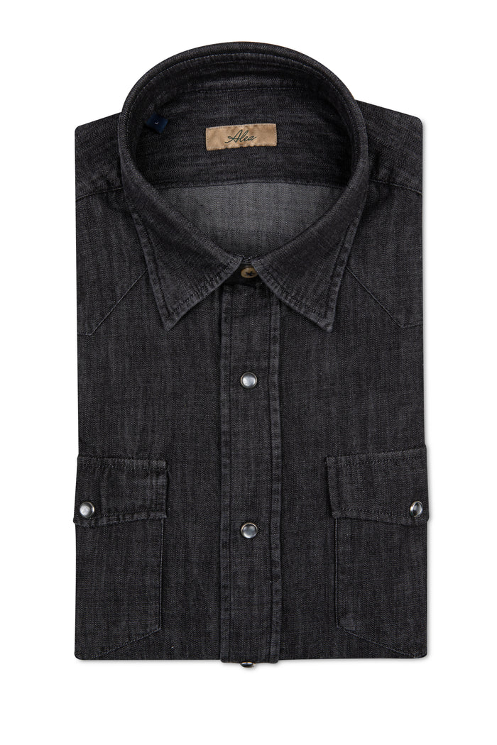 camicia denim uomo