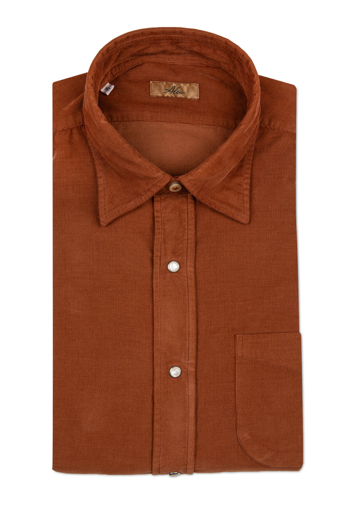 camicia in velluto uomo