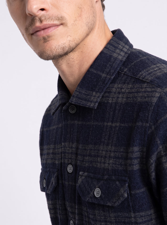 overshirt blu
