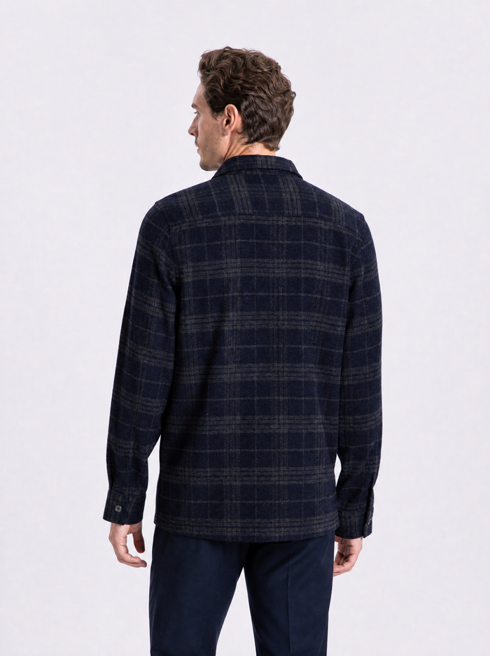 overshirt blu