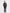 Overshirt in lana schetland lavata a quadri verde beige e grigio