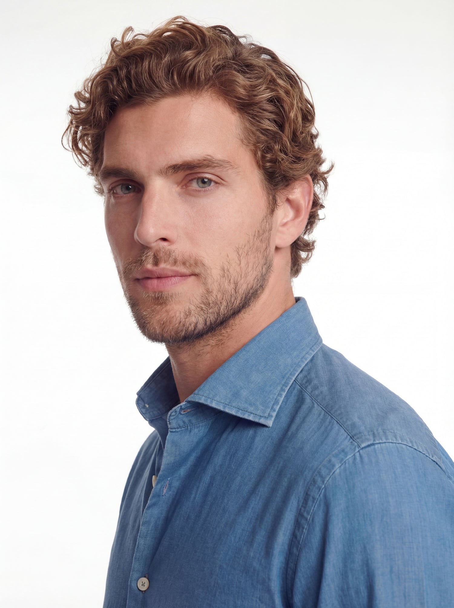 Camicia sportiva in denim