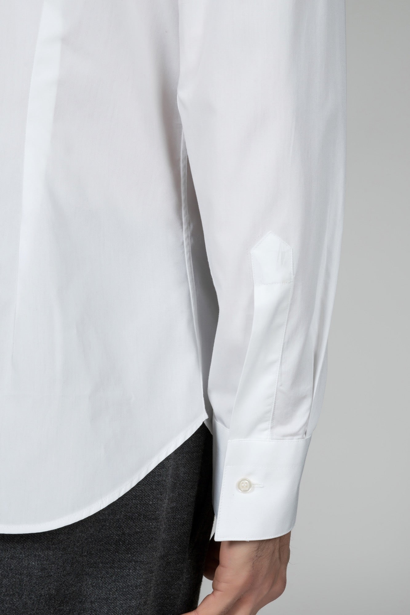 Classic white elegant ceremony shirt in Giza cotton