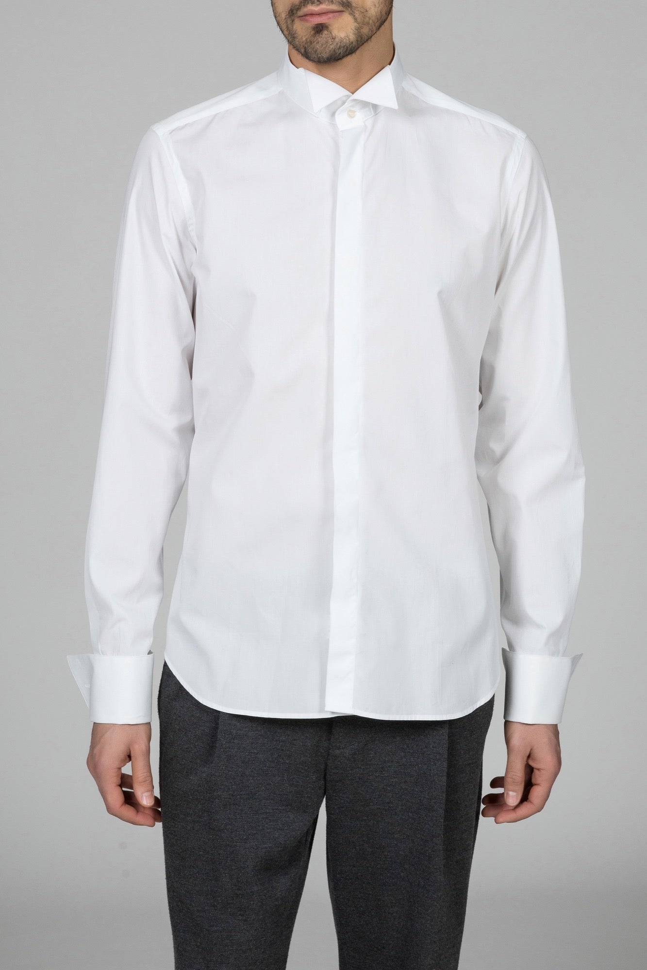 Camicia bianca cerimonia collo smoking