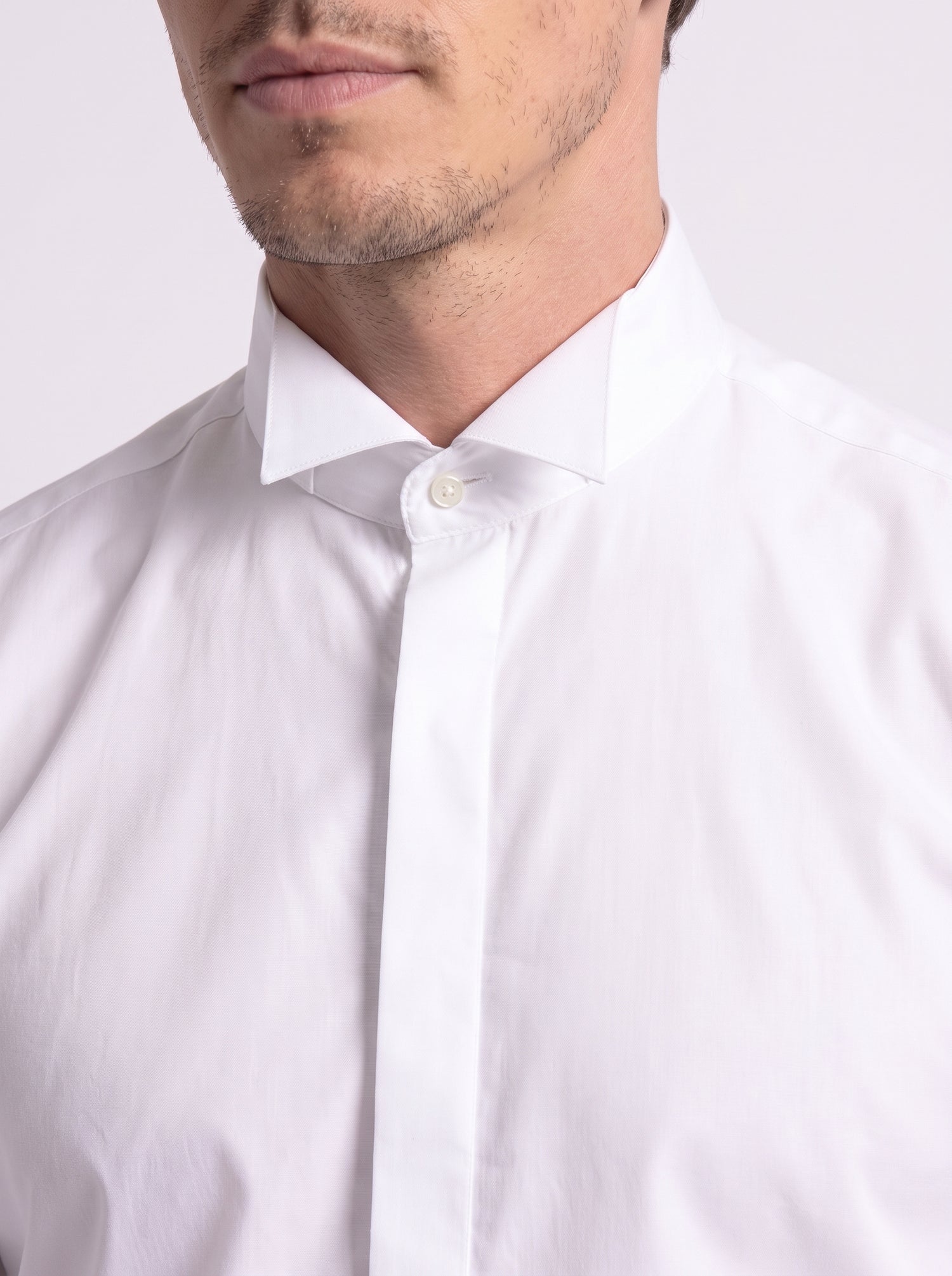 Camicia bianca cerimonia collo smoking