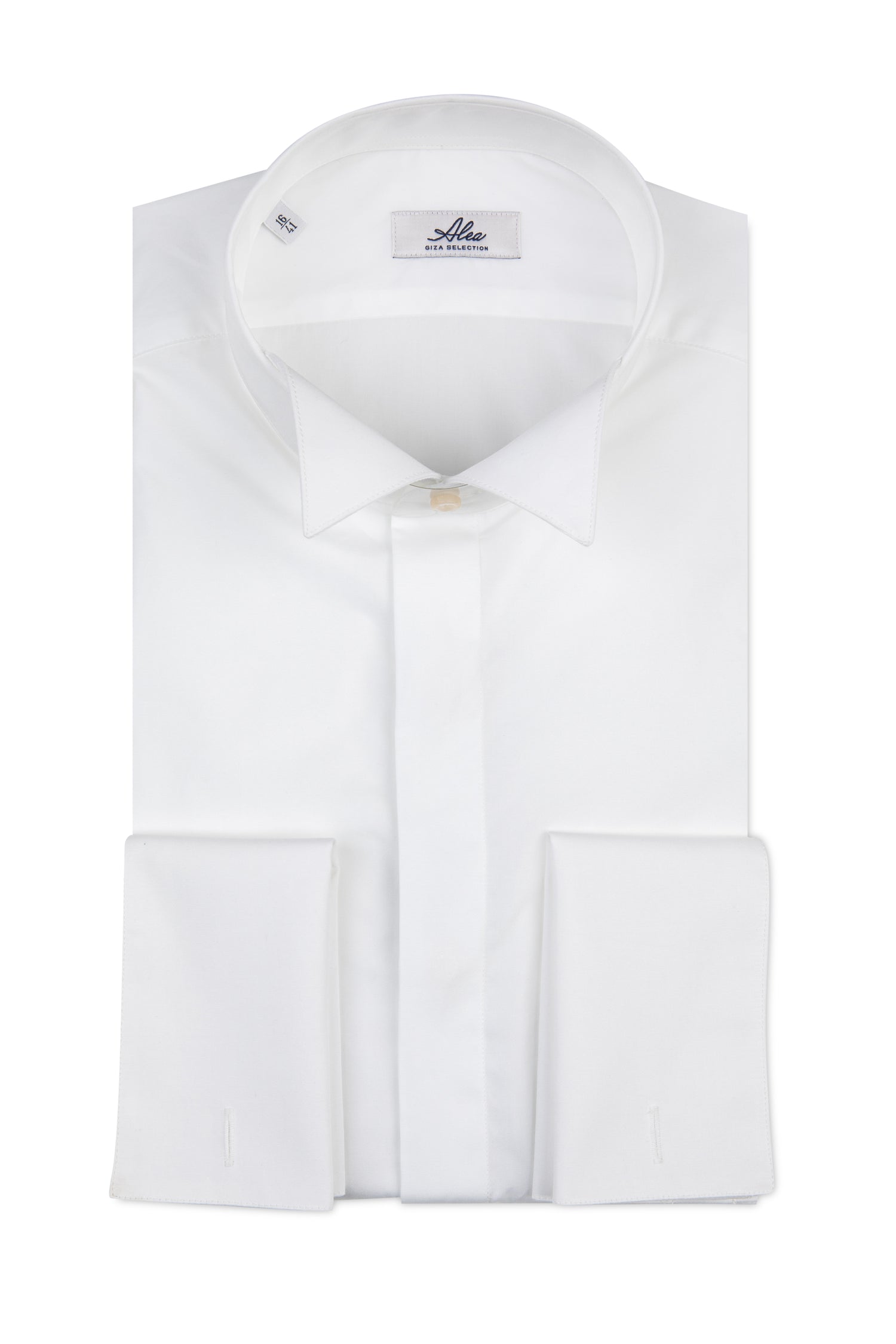 Camisa blanca de ceremonia cuello esmoquin