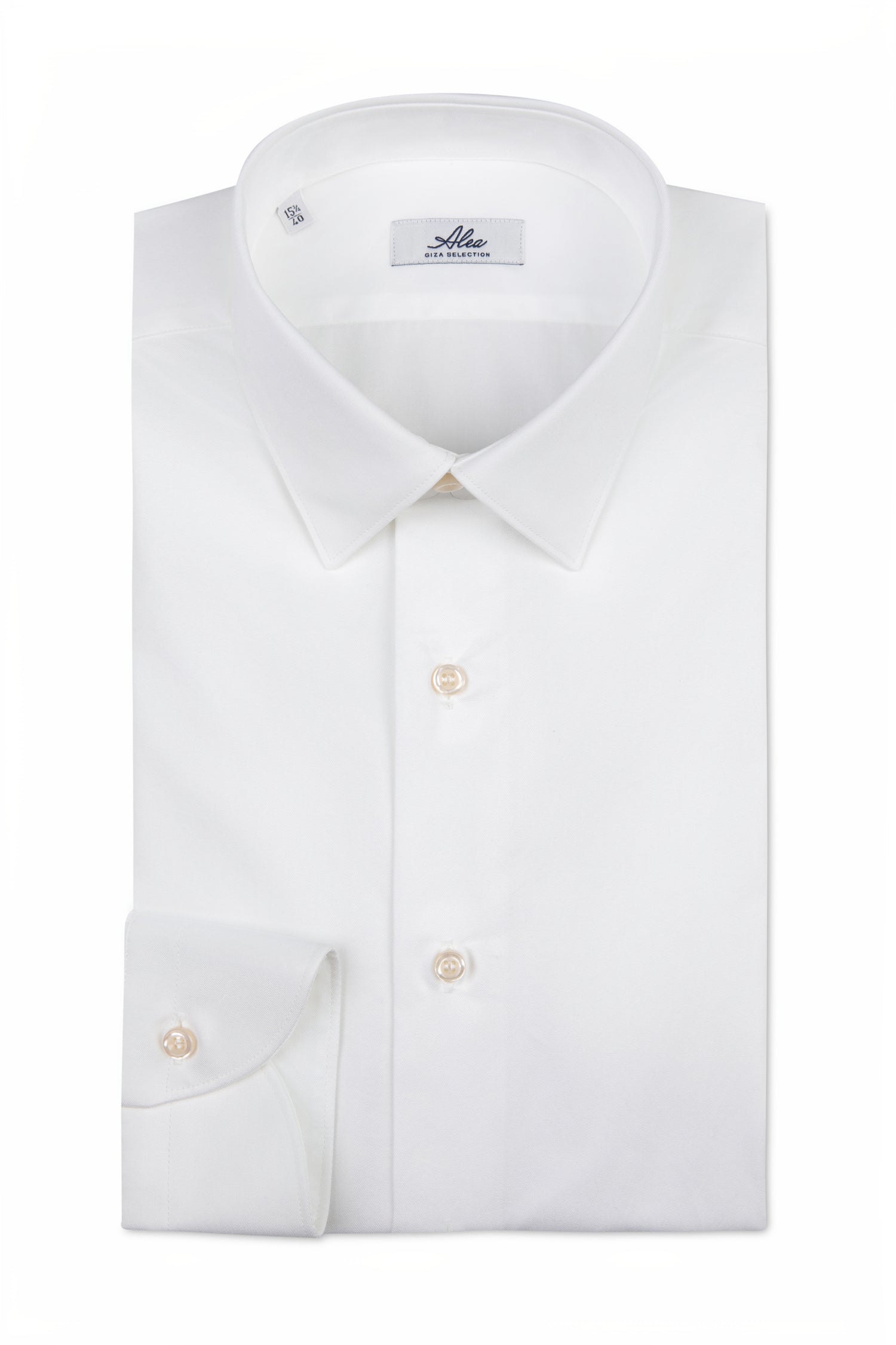 Camisa de hombre lisa de algodón doble retorcido