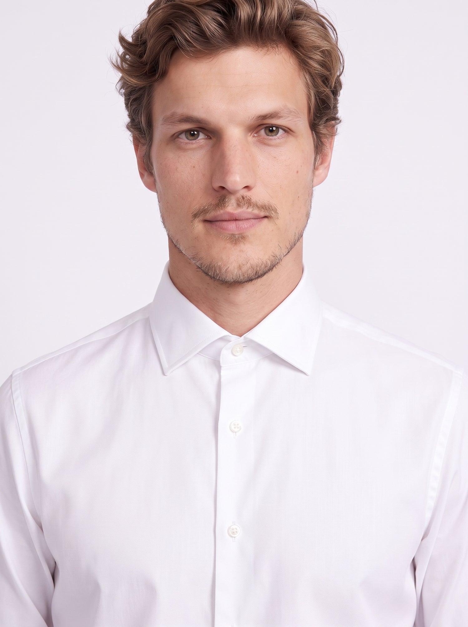 Classic solid white shirt