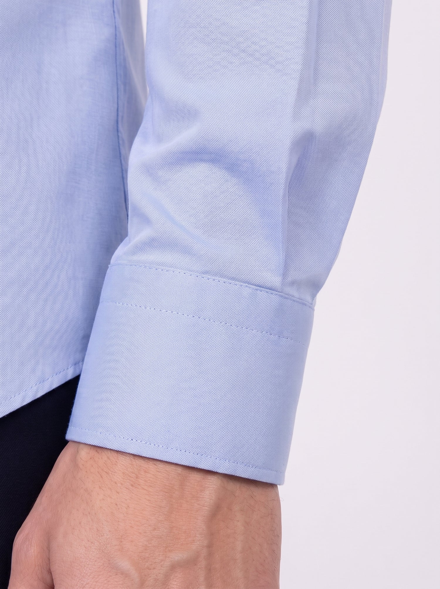 Classic solid blue shirt