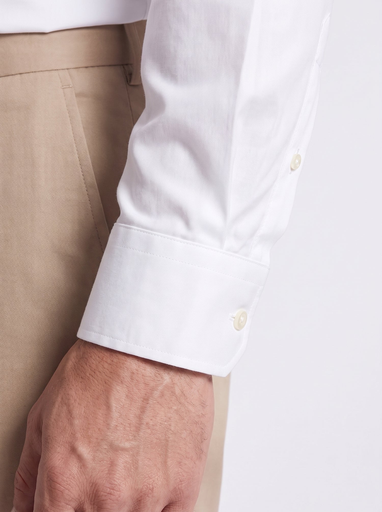 Men's white stretch shirt