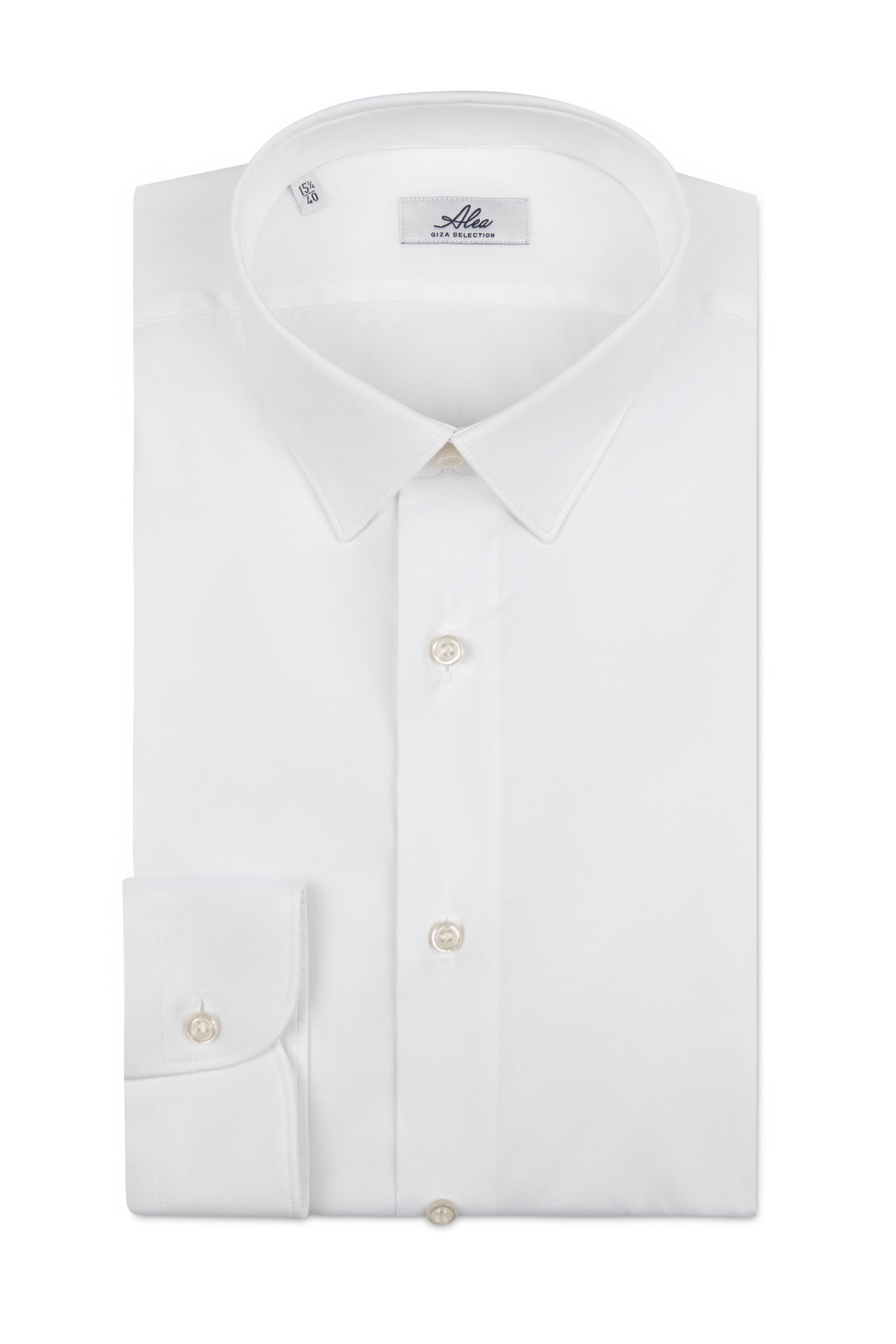 Camisa blanca elástica para hombre