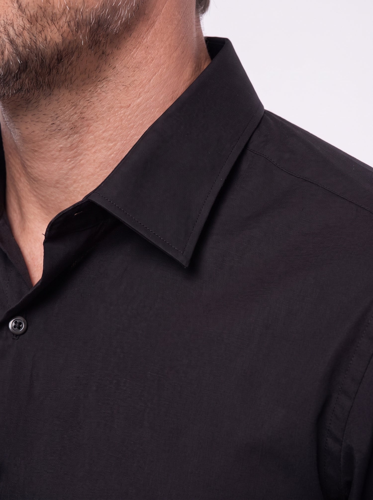Black Stretch Shirt for Men
