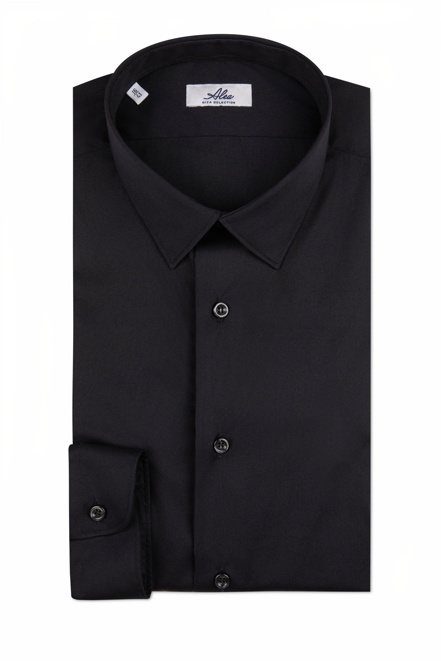 Camisa negra elástica de hombre