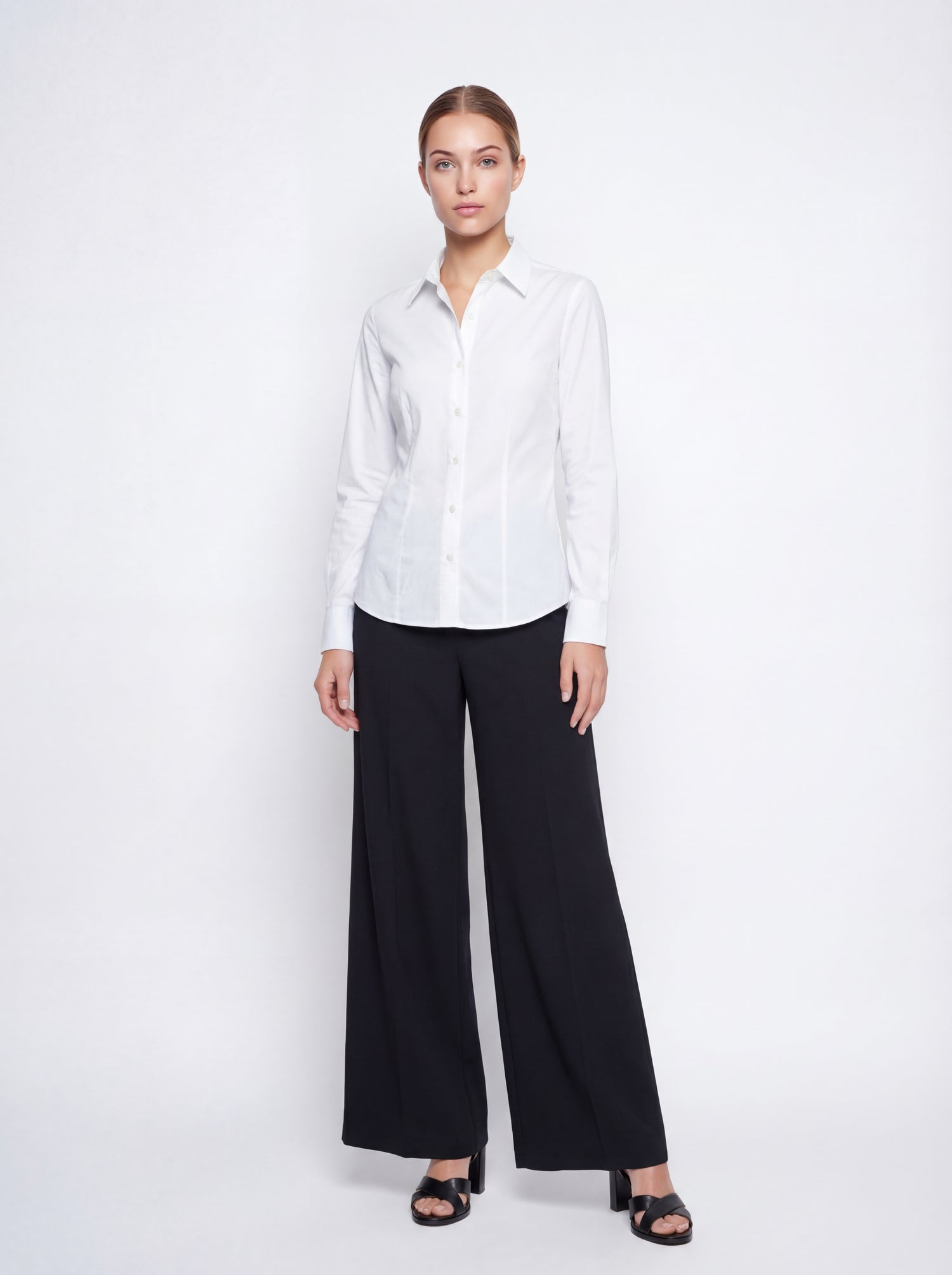Slim-fit stretch cotton undershirt