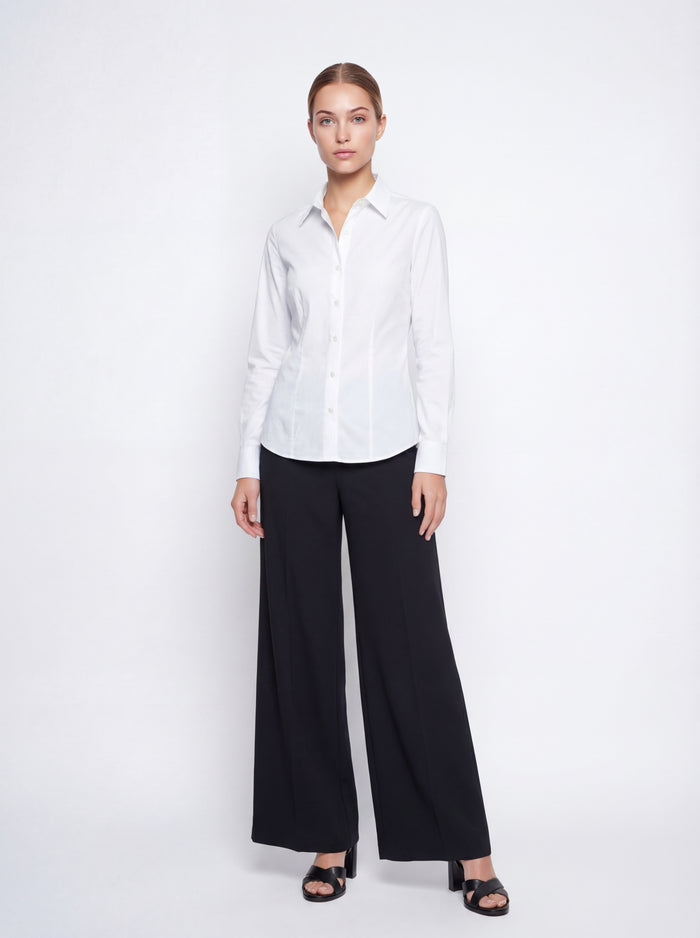 Camicia sottogiacca vestibilità slim cotone elasticizzato