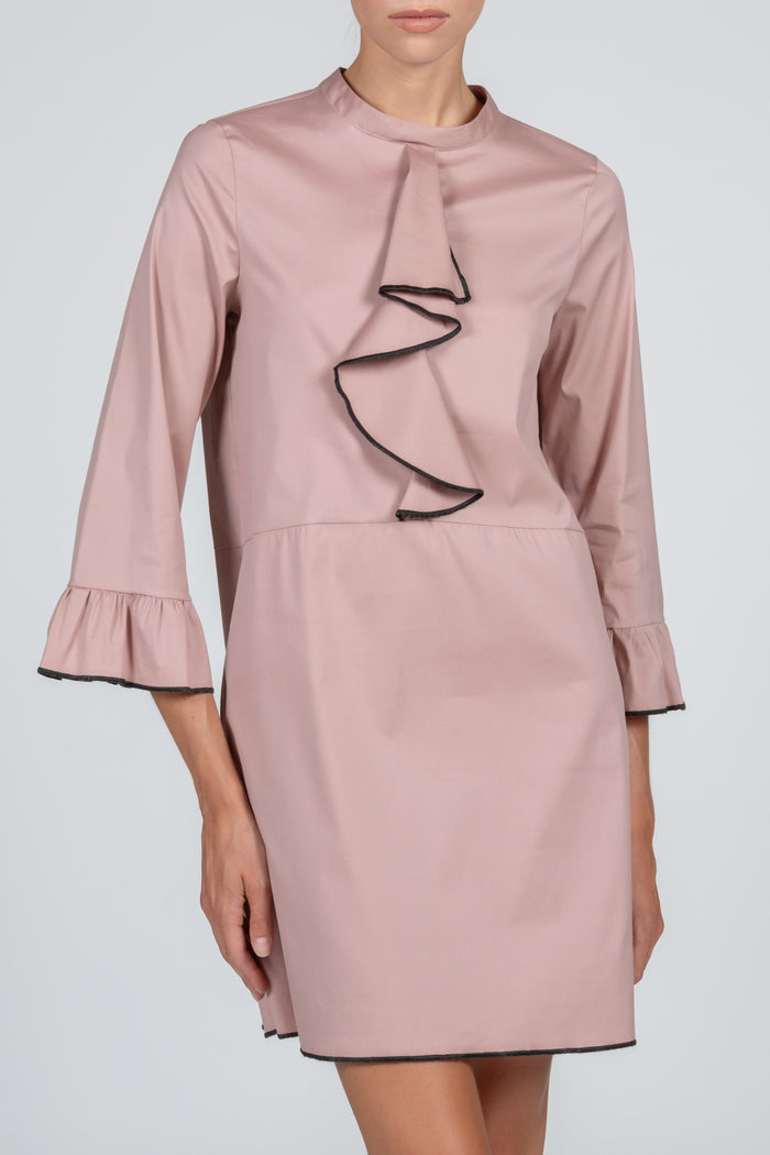 Women's pink poplin dress