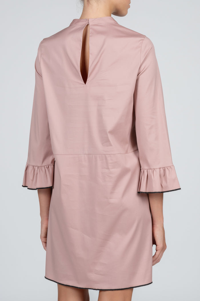 Women's pink poplin dress