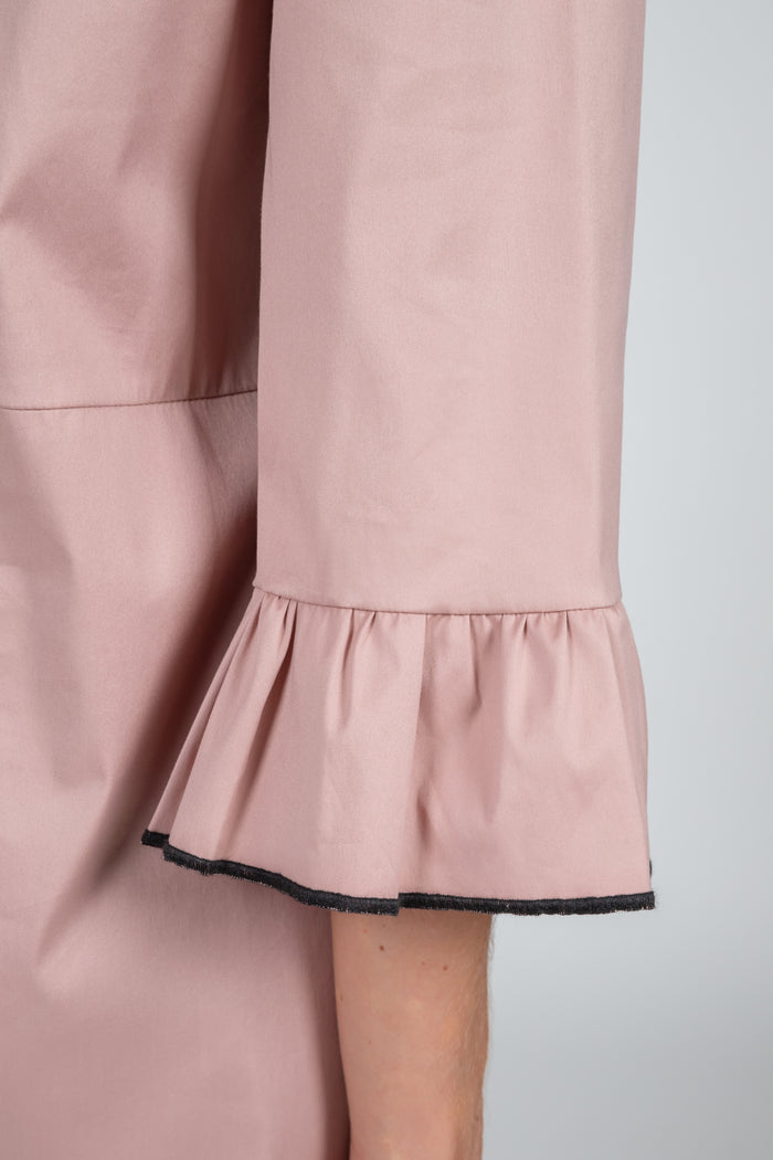 Women's pink poplin dress