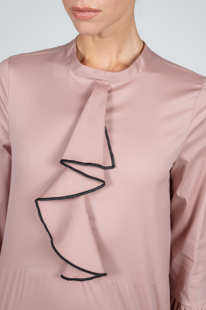 Women's pink poplin dress