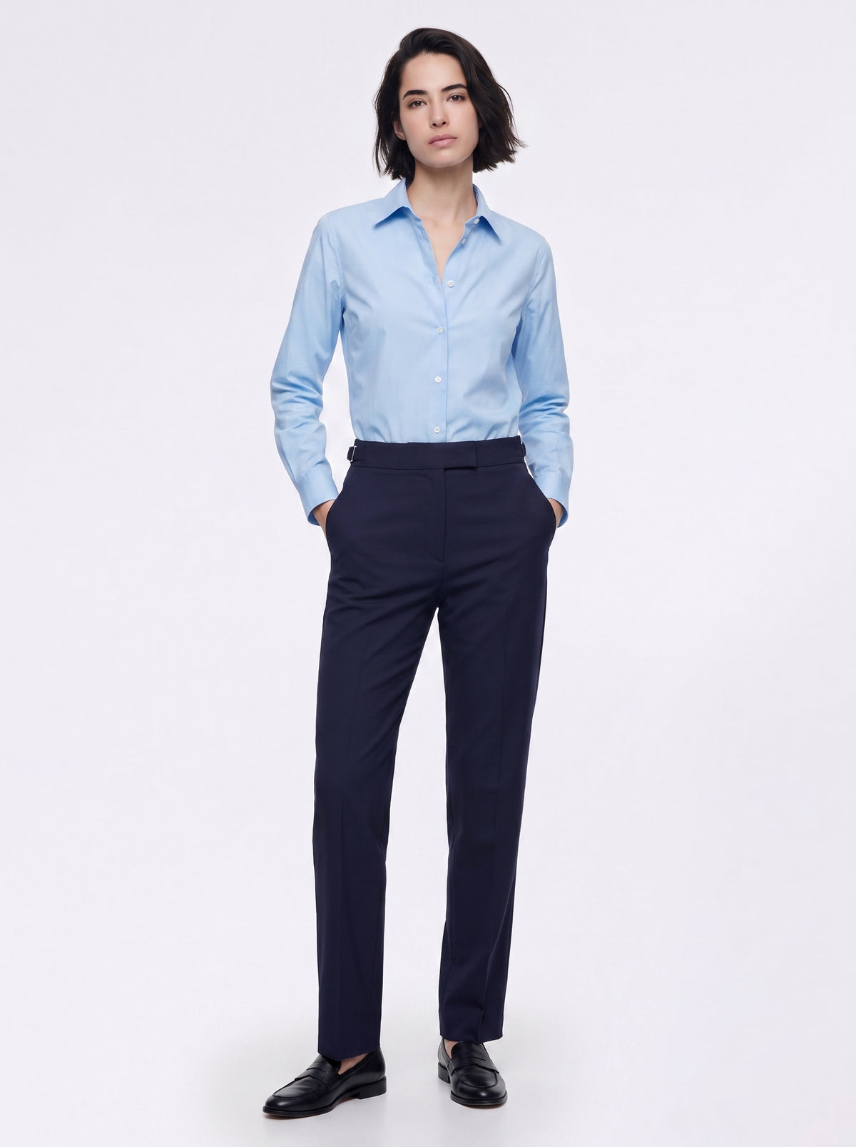Slim light blue shirt