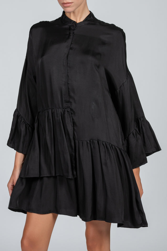 Camisa elegante negra de mujer