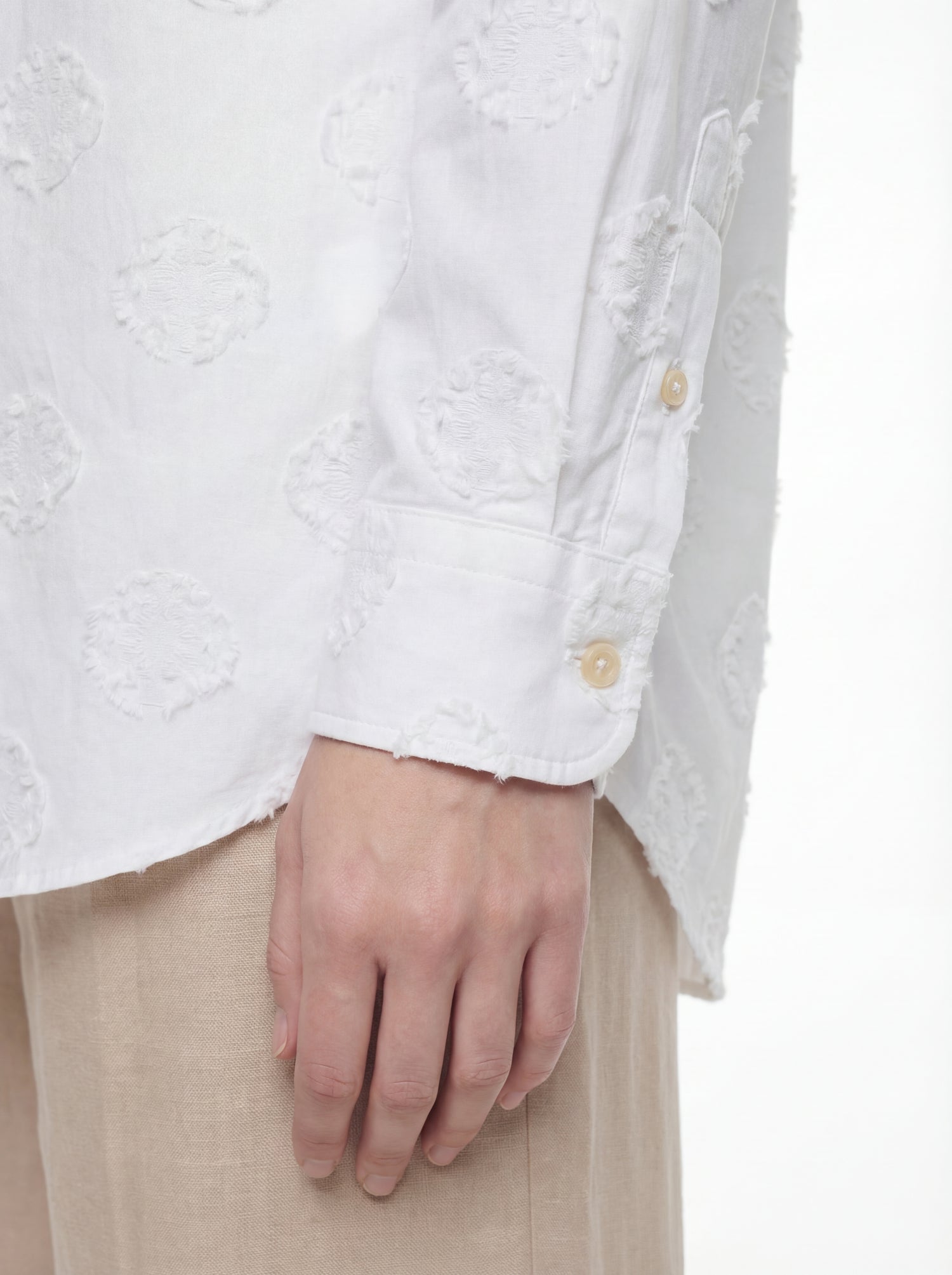 Camicia sottogiacca tessuto operato collo classico vestibilità regular