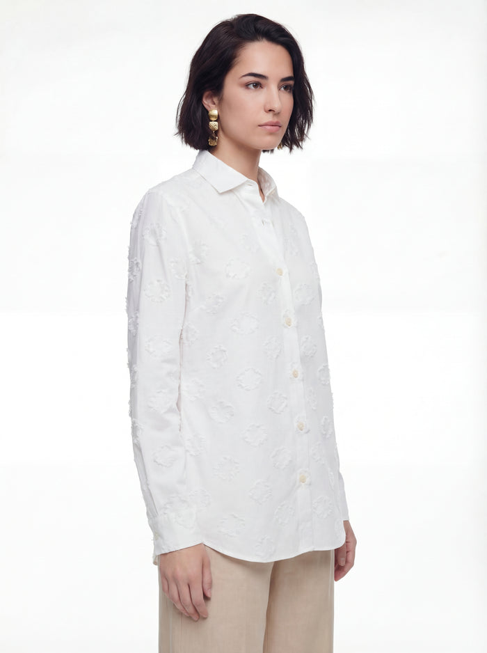 Camisa de tejido labrado