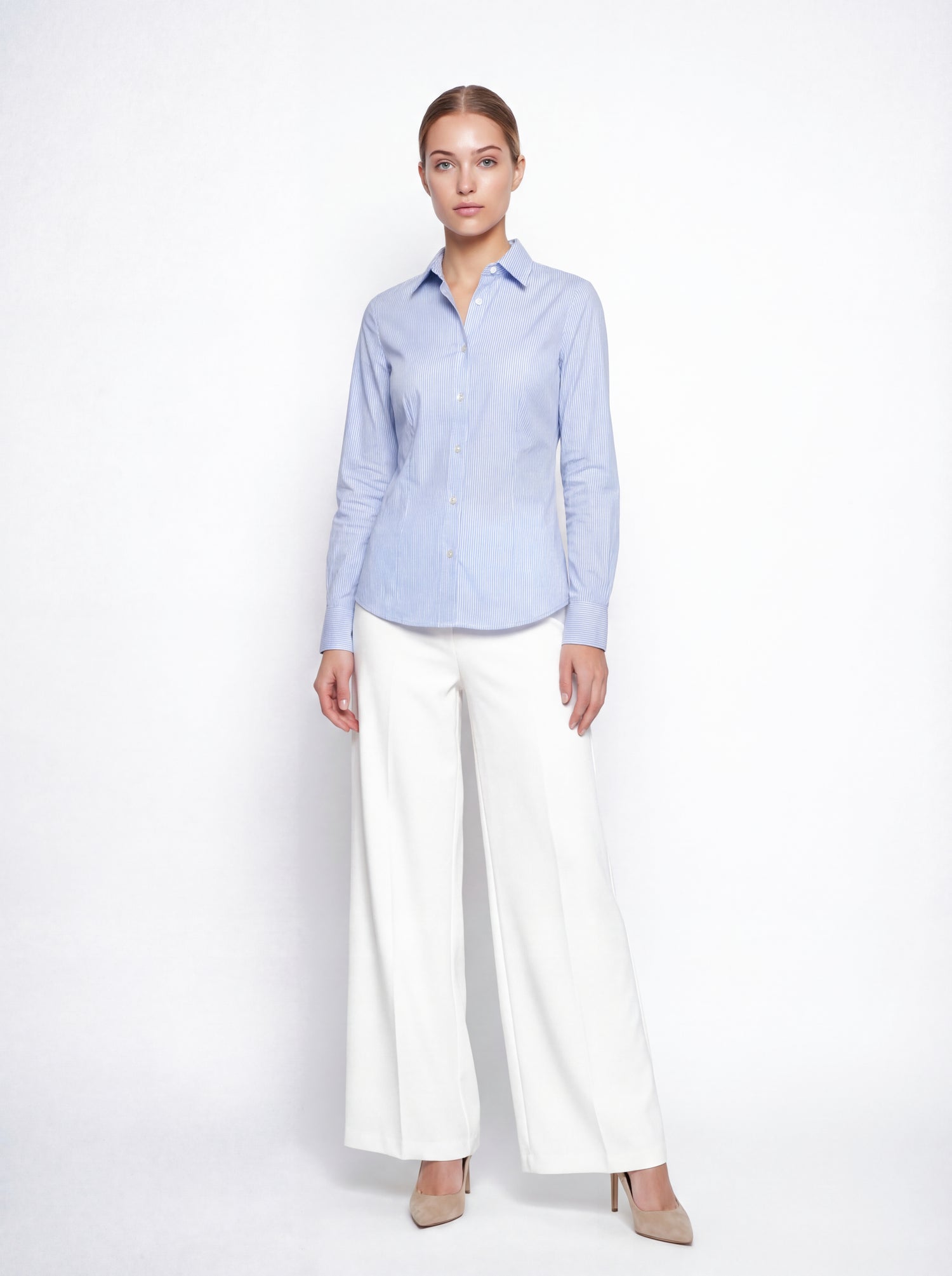 Camicia classica sottogiacca tessuto tecnico no stiro